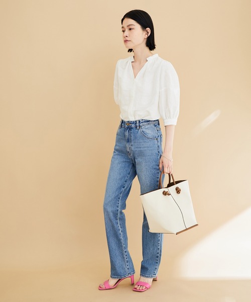 ADAM ET ROPE'(アダムエロペ)の「【一部直営店舗・WEB限定】ダブルシルエットバッグ(ハンドバッグ・レディース・ブラック/グレー系その他/キャメル・FREE)」の14枚目の写真