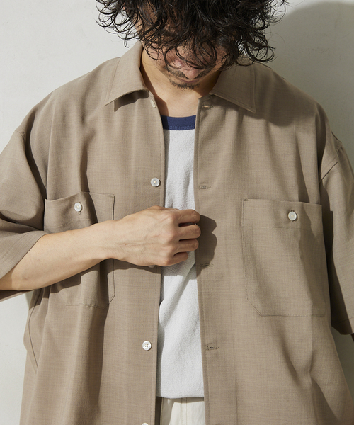[JOURNAL STANDARD]デンスリネンCPO【完売】 完売品】JOURNAL STANDARD デンスリネンCPO シャツ