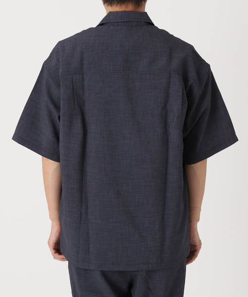 JOURNAL STANDARD relume(ジャーナルスタンダード レリューム)の「TEC LINEN CPO型半袖シャツ(シャツ/ブラウス・メンズ・ブラック/ベージュ/ネイビー・MEDIUM/LARGE)」の14枚目の写真