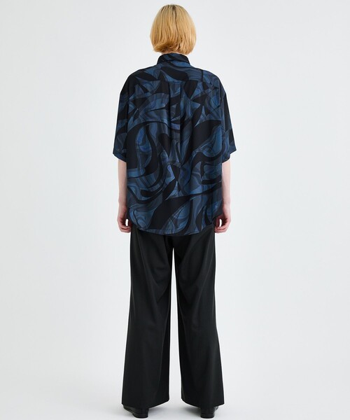 LiNoH リノー MARBLE PRINT S/S SHIRT サイズ 1 LiNoH リノー MARBLE PRINT S/S SHIRT サイズ 1 - メルカリ