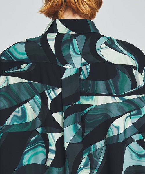 LiNoH リノー MARBLE PRINT S/S SHIRT サイズ 1 LiNoH リノー MARBLE PRINT S/S SHIRT サイズ 1 - メルカリ