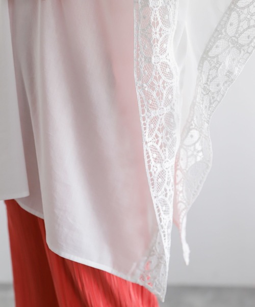 LEPSIM（レプシィム）の「レースポンチョブラウス　281092（シャツ/ブラウス・レディース・ブラック/オフホワイト・FREE）」の10枚目の写真