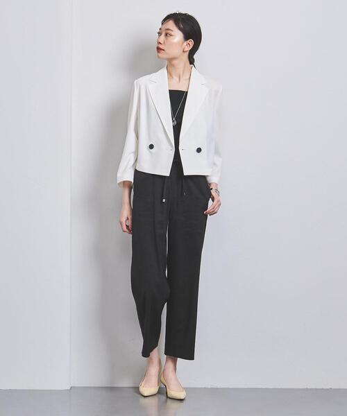 UNITED ARROWS（ユナイテッドアローズ）の「LI/STRC クロップド パンツ（その他パンツ・レディース・ブラック/オリーブ・38/36/34/40）」の10枚目の写真