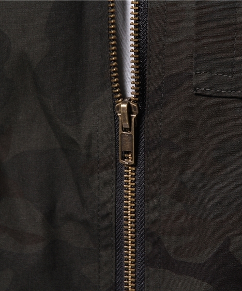 GIORDANO（ジョルダーノ）の「[GIORDANO]コットスリムMA-1ジャケット（ブルゾン・メンズ・ブラック/グリーン・MEDIUM/LARGE）」の14枚目の写真