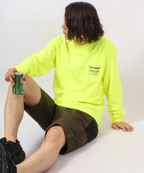 FLASH PACKER(フラッシュパッカー)の「FLASH PACKER ロングスリーブTシャツ(Tシャツ/カットソー・メンズ・イエロー/ブラック/ホワイト・XL/L/S)」の8枚目の写真