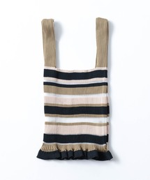 TRICOTE トリコテ / SHEER MULTI STRIPE BAG シアーマルチボーダーバッグ / TR21BG046
