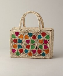 JARDIN DEL CIELO/ジャーディンデルシエロ FLORES/フローラルモチーフかごバッグ