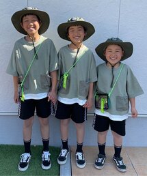 BREEZE by saori | WEB限定 異素材ビッグポケットTシャツ【BREEZE by saori】(Tシャツ/カットソー)