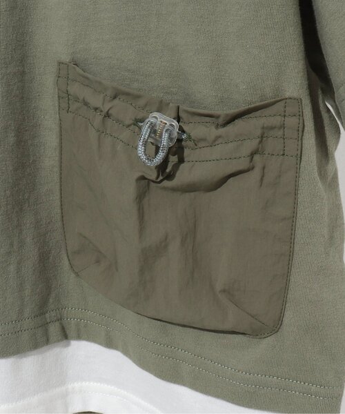 BREEZE by saori（ブリーズバイサオリ）の「WEB限定 異素材ビッグポケットTシャツ【BREEZE by saori】（Tシャツ/カットソー・キッズ・ブラック/ピンク/グリーン・90/100/110/120/130/140/150）」の12枚目の写真