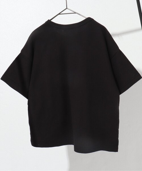 BREEZE by saori（ブリーズバイサオリ）の「WEB限定 異素材ビッグポケットTシャツ【BREEZE by saori】（Tシャツ/カットソー・キッズ・ブラック/ピンク/グリーン・90/100/110/120/130/140/150）」の10枚目の写真