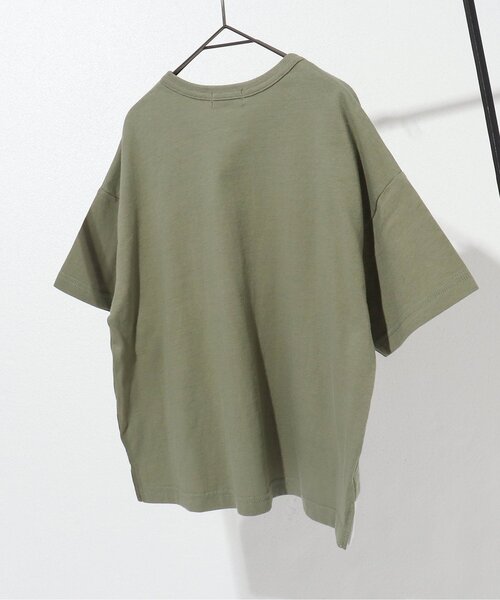BREEZE by saori（ブリーズバイサオリ）の「WEB限定 異素材ビッグポケットTシャツ【BREEZE by saori】（Tシャツ/カットソー・キッズ・ブラック/ピンク/グリーン・90/100/110/120/130/140/150）」の9枚目の写真