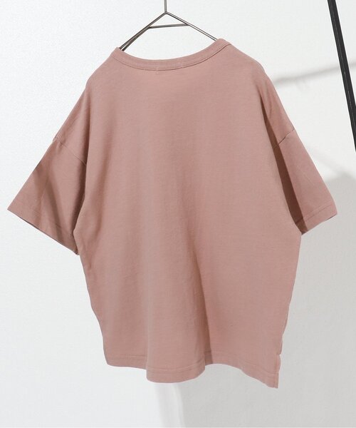 BREEZE by saori（ブリーズバイサオリ）の「WEB限定 異素材ビッグポケットTシャツ【BREEZE by saori】（Tシャツ/カットソー・キッズ・ブラック/ピンク/グリーン・90/100/110/120/130/140/150）」の8枚目の写真