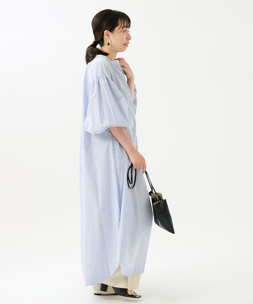 journal standard L'essage（ジャーナルスタンダードレサージュ）の「ボリュームギャザーワンピース（ワンピース・レディース・レッド/ブルー/ブラック・FREE）」の9枚目の写真