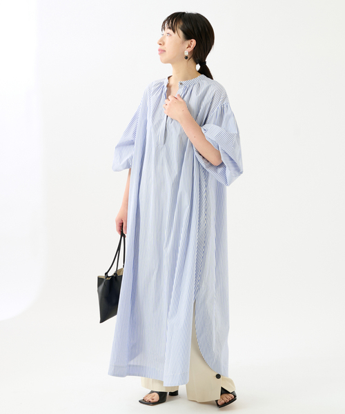 journal standard L'essage（ジャーナルスタンダードレサージュ）の「ボリュームギャザーワンピース（ワンピース・レディース・レッド/ブルー/ブラック・FREE）」の11枚目の写真