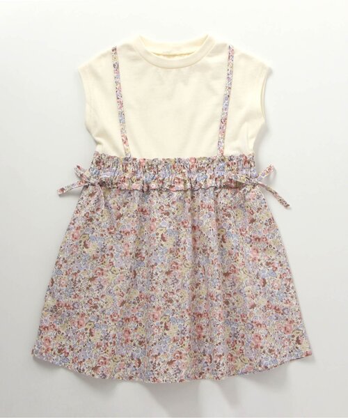 BREEZE（ブリーズ）の「ドッキングワンピース（ワンピース・キッズ・その他2/イエロー/オレンジ/ラベンダー/ミント・110/130/100/150/140/90/120）」の2枚目の写真