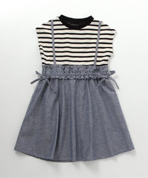 BREEZE（ブリーズ）の「ドッキングワンピース（ワンピース・キッズ・その他2/イエロー/オレンジ/ラベンダー/ミント・110/130/100/150/140/90/120）」の5枚目の写真