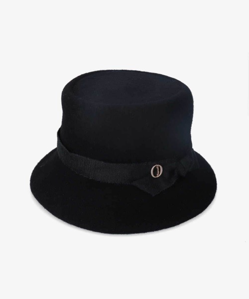 Chapeau d' O(シャポードオー)の「Chapeau d' O Twist Ribbon Basque Cloche(ハット・レディース・ベージュ/ブラック/グレー・M/57.5cm)」の22枚目の写真