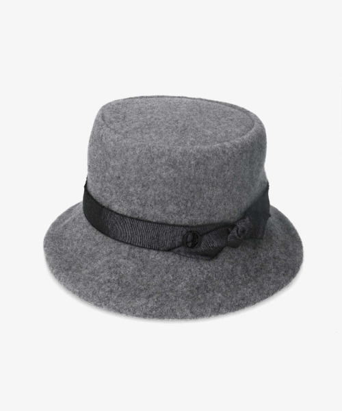 Chapeau d' O(シャポードオー)の「Chapeau d' O Twist Ribbon Basque Cloche(ハット・レディース・ベージュ/ブラック/グレー・M/57.5cm)」の17枚目の写真