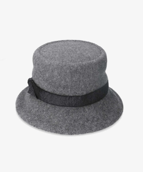 Chapeau d' O(シャポードオー)の「Chapeau d' O Twist Ribbon Basque Cloche(ハット・レディース・ベージュ/ブラック/グレー・M/57.5cm)」の15枚目の写真