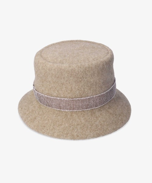 Chapeau d' O(シャポードオー)の「Chapeau d' O Twist Ribbon Basque Cloche(ハット・レディース・ベージュ/ブラック/グレー・M/57.5cm)」の5枚目の写真