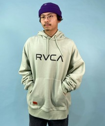 【ZOZOTOWN限定】RVCA/ルーカ オーバーサイズ パーカー/ワンポイント ブランドロゴ/ドロップショルダー フーディ BC042-043