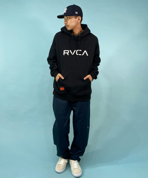 RVCA（ルーカ）の「【ZOZOTOWN限定】RVCA/ルーカ オーバーサイズ パーカー/ワンポイント ブランドロゴ/ドロップショルダー フーディ BC042-043（パーカー・メンズ・ベージュ/ブラック/グリーン・M/L/XL/S）」の6枚目の写真