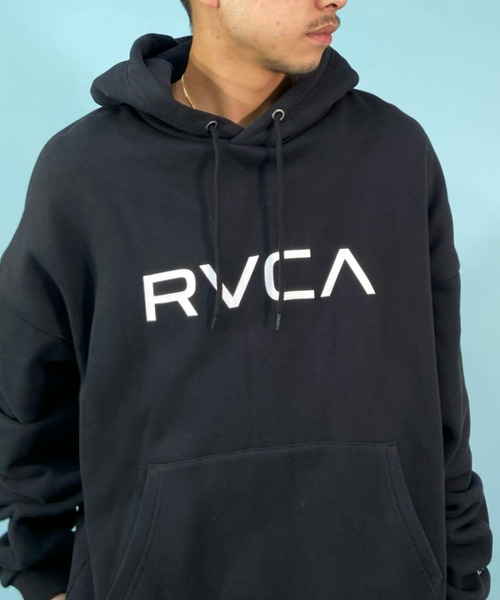RVCA（ルーカ）の「【ZOZOTOWN限定】RVCA/ルーカ オーバーサイズ パーカー/ワンポイント ブランドロゴ/ドロップショルダー フーディ BC042-043（パーカー・メンズ・ベージュ/ブラック/グリーン・M/L/XL/S）」の5枚目の写真