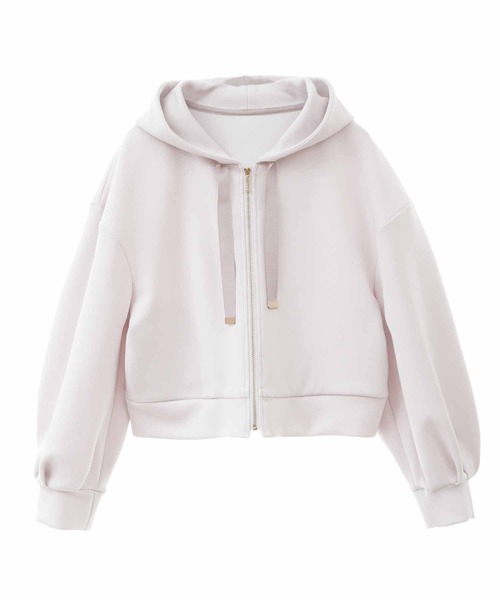 31 Sons de mode（トランテアン　ソン　ドゥ　モード）の「パフスリーブパーカー（パーカー・レディース・ベージュ/ネイビー/サックスブルー・36）」の19枚目の写真