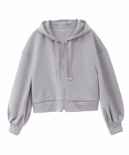 31 Sons de mode（トランテアン　ソン　ドゥ　モード）の「パフスリーブパーカー（パーカー・レディース・ベージュ/ネイビー/サックスブルー・36）」の21枚目の写真