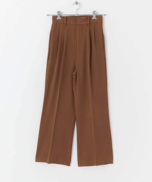 URBAN RESEARCH（アーバンリサーチ）の「ハイウエストツイルカラーパンツ（その他パンツ・レディース・ベージュ/ブルー/ブラウン・36/38）」の2枚目の写真