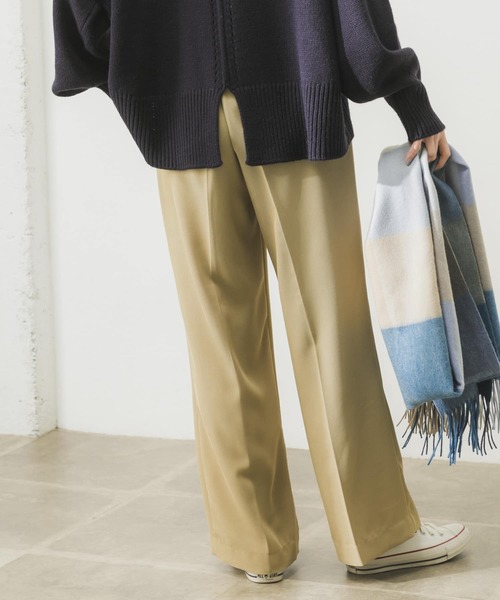 URBAN RESEARCH（アーバンリサーチ）の「ハイウエストツイルカラーパンツ（その他パンツ・レディース・ベージュ/ブルー/ブラウン・36/38）」の4枚目の写真