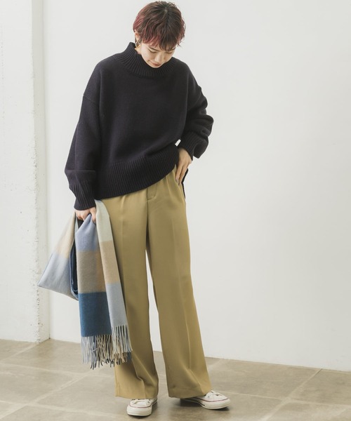 URBAN RESEARCH（アーバンリサーチ）の「ハイウエストツイルカラーパンツ（その他パンツ・レディース・ベージュ/ブルー/ブラウン・36/38）」の12枚目の写真