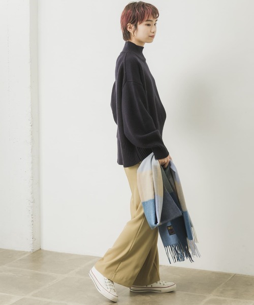 URBAN RESEARCH（アーバンリサーチ）の「ハイウエストツイルカラーパンツ（その他パンツ・レディース・ベージュ/ブルー/ブラウン・36/38）」の16枚目の写真