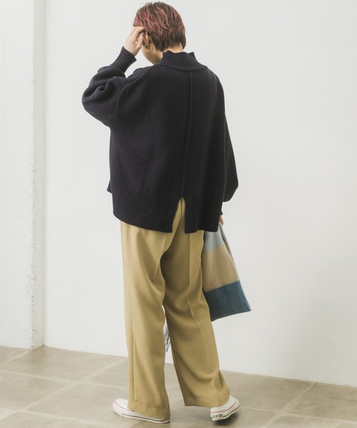 URBAN RESEARCH（アーバンリサーチ）の「ハイウエストツイルカラーパンツ（その他パンツ・レディース・ベージュ/ブルー/ブラウン・36/38）」の21枚目の写真