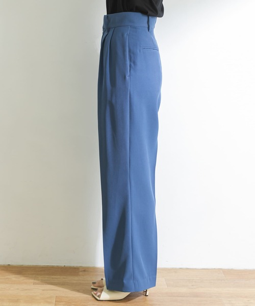 URBAN RESEARCH（アーバンリサーチ）の「ハイウエストツイルカラーパンツ（その他パンツ・レディース・ベージュ/ブルー/ブラウン・36/38）」の5枚目の写真