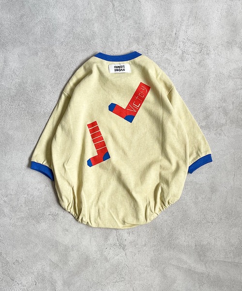 HOGAN RANCH WEAR（ホーガンランチウエア）の「ナガソデボディシャツ（70・80cm）（肌着・キッズ・ベージュ/ネイビー/オフホワイト・80/70）」の6枚目の写真