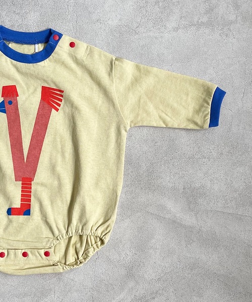 HOGAN RANCH WEAR（ホーガンランチウエア）の「ナガソデボディシャツ（70・80cm）（肌着・キッズ・ベージュ/ネイビー/オフホワイト・80/70）」の7枚目の写真