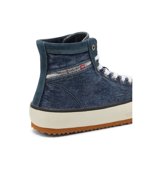 DIESEL（ディーゼル）の「メンズ デニム スウェード ミッドカット スニーカー（スニーカー・メンズ・グレー/ライトインディゴブルー/インディゴブルー/ブラック/ブルー・40/42/43/44/41）」の18枚目の写真