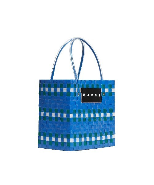 MARNI MARKET(マルニマーケット)の「ピクニックバッグ ミニ(かごバッグ・レディース・ブルー系・FREE)」の2枚目の写真