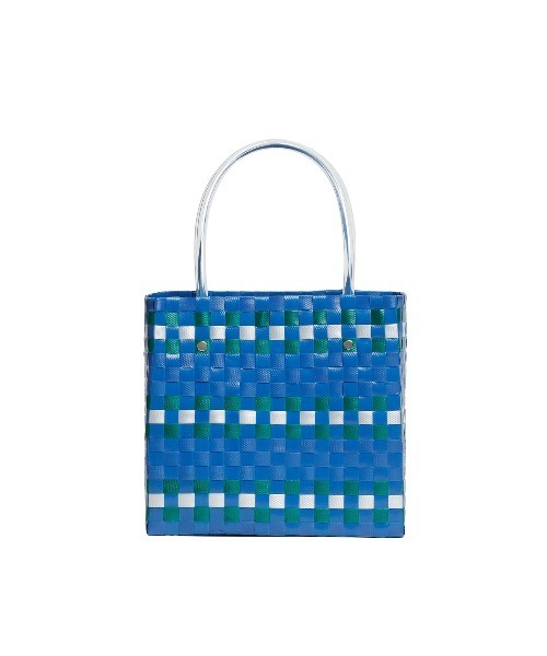 MARNI MARKET(マルニマーケット)の「ピクニックバッグ ミニ(かごバッグ・レディース・ブルー系・FREE)」の3枚目の写真