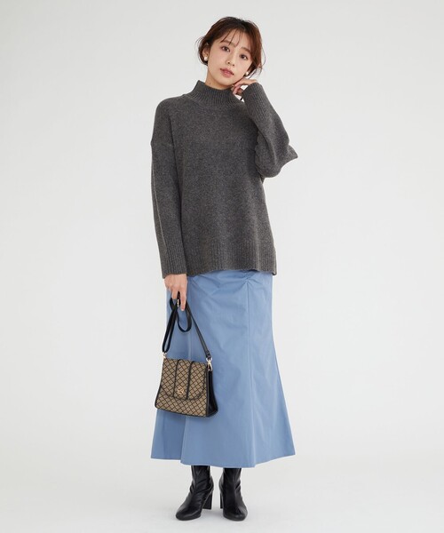 Feroux（フェルゥ）の「ジャガードショルダー バッグ（ショルダーバッグ・レディース・黄土色系1/ブラック系1・2）」の6枚目の写真