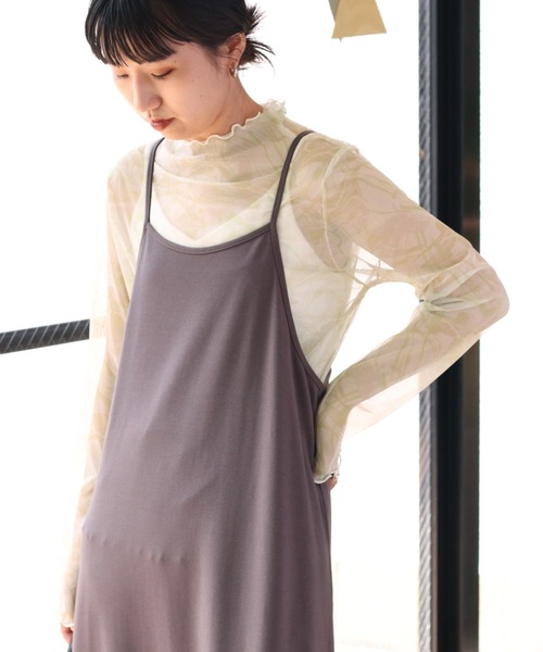 cepo(セポ)の「アソート カラーハイネックシアーインナー(Tシャツ/カットソー・レディース・オフホワイト/ライム/グリーン・M)」の3枚目の写真