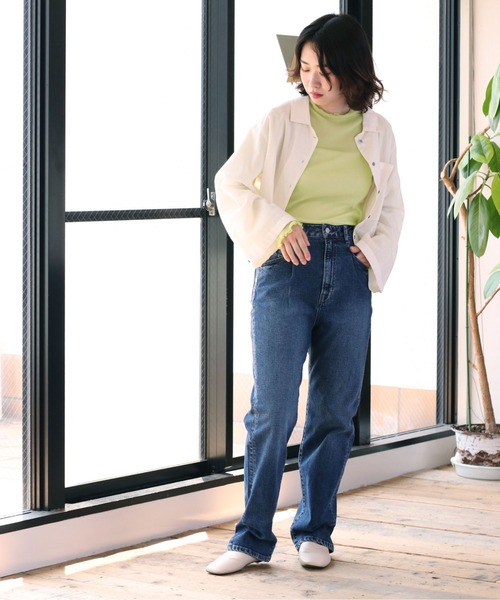 cepo(セポ)の「アソート カラーハイネックシアーインナー(Tシャツ/カットソー・レディース・オフホワイト/ライム/グリーン・M)」の8枚目の写真