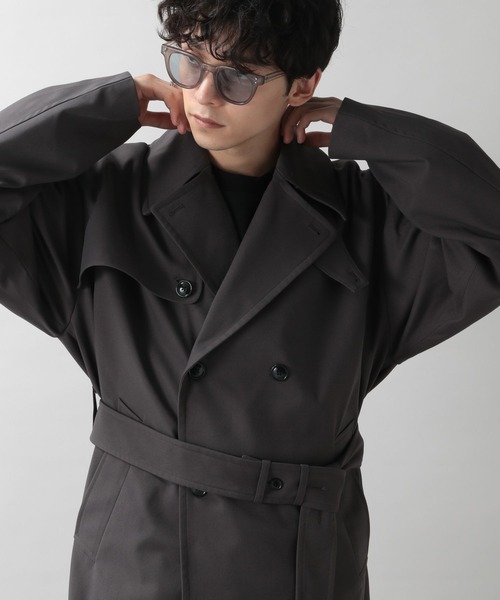 RAGEBLUE（レイジブルー）の「スリットトレンチバルカラーロングコート