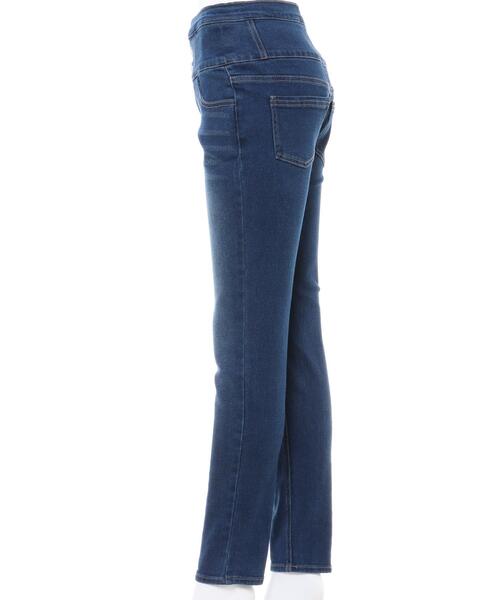 INGNI(イング)の「ハイウエストスキニーパンツ(デニムパンツ・レディース・ブルー系その他4/ブラック・M/S)」の4枚目の写真