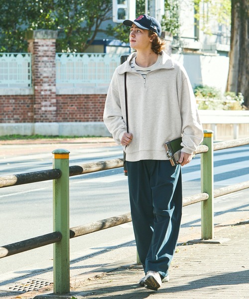 Malbon ハーフジップ スウェット グリーンカラー 秋冬映え 美品☘️ CITEN＞リバースハーフジップスウェット｜シテンの通販｜&mall