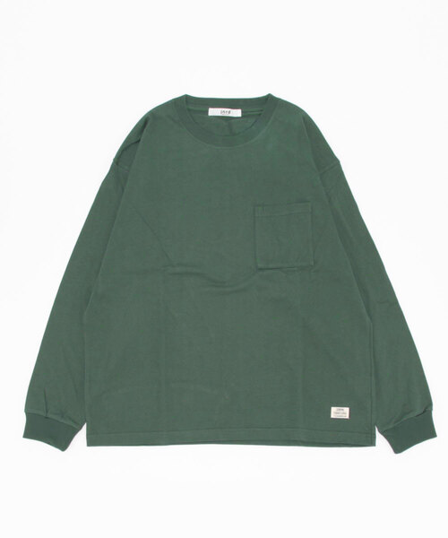 JUNRED（ジュンレッド）の「オーガニックコットンロングTシャツ（Tシャツ/カットソー・メンズ・チャコールグレー/ホワイト/グリーン/キャメル・M/L/LL）」の3枚目の写真