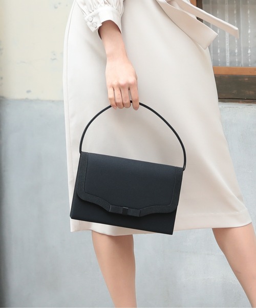 ブラックフォーマル 冠婚葬祭 シンプル ハンドバッグ.（クラッチバッグ）｜PREFERIR（プレフェリール）