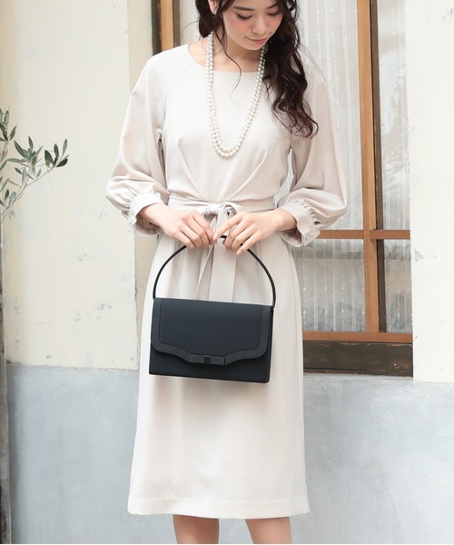 ブラックフォーマル 冠婚葬祭 シンプル ハンドバッグ.（クラッチバッグ）｜PREFERIR（プレフェリール）