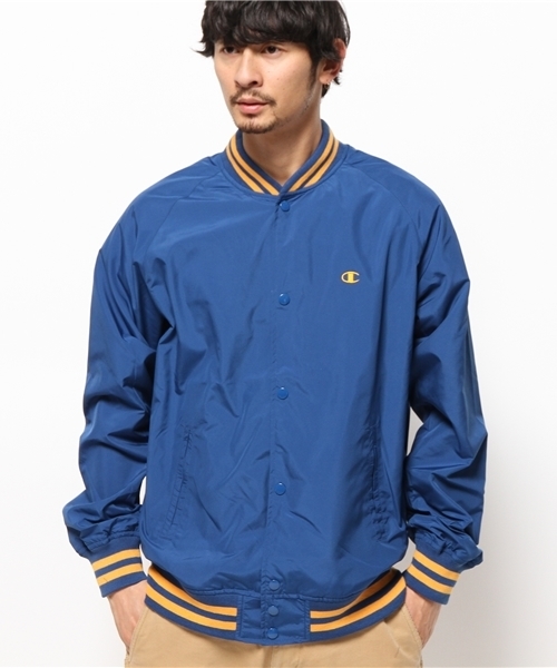 Champion（チャンピオン）の「メンズ チャンピオン アクションスタイル テフロン加工 スナップジャケット CHAMPION C3-F604（ブルゾン・メンズ・ブラック/レッド/ネイビー・SMALL/MEDIUM/LARGE/X-LARGE）」の3枚目の写真